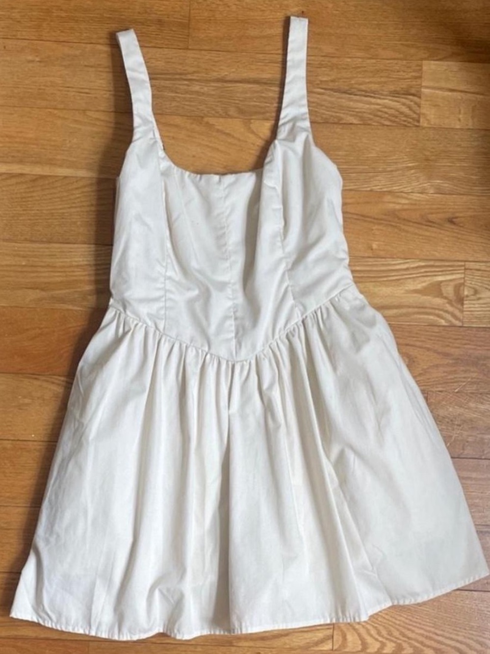 Abercrombie & Fitch White Cream mini babydoll dress size XXS petite